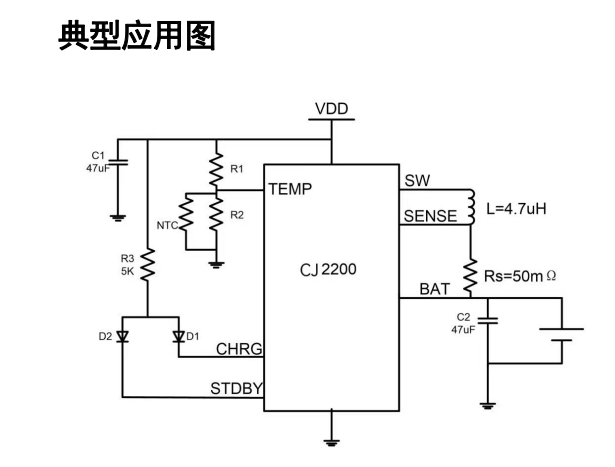 5V/2A的充电芯片有那些？CJ2200宁波同步降压锂电池充电芯片