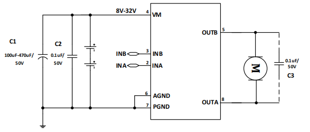 MX500HC宁波直流风扇摇头电机驱动芯片，32V 0.5A持续电流 直流马达驱动电路