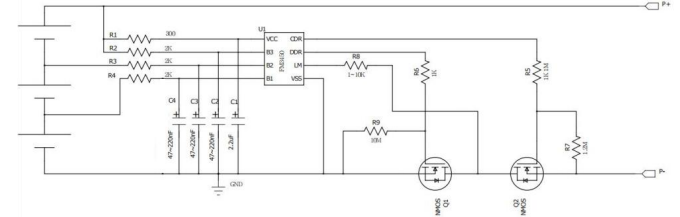 FM3450C 宁波3节串联用锂电池保护IC