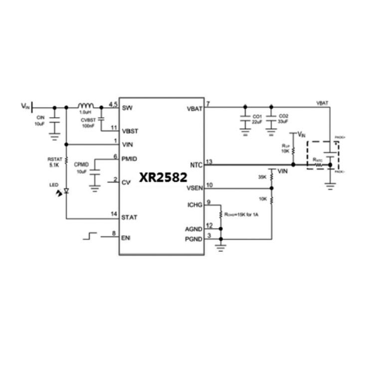 宁波XR2582(双节锂电池充电IC）