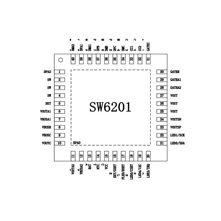 宁波SW6201(PD双向快充IC)